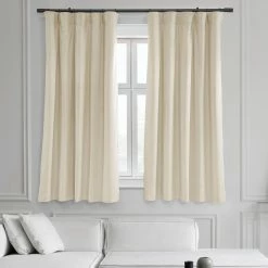 Outlet 🔔 Exclusive Fabrics Signature Blackout Velvet 63" Length Curtain (1 Panel) - 50 X 63 Midnight Blue ✔️ -Exclusive Fabrics SHOP Exclusive Fabrics Signature Blackout Velvet 6322 Length Curtain 281 Panel29 5