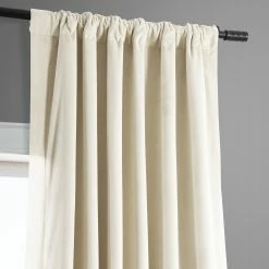 Outlet 🔔 Exclusive Fabrics Signature Blackout Velvet 63" Length Curtain (1 Panel) - 50 X 63 Midnight Blue ✔️ -Exclusive Fabrics SHOP Exclusive Fabrics Signature Blackout Velvet 6322 Length Curtain 281 Panel29 8