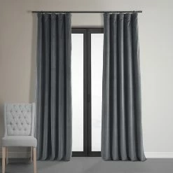 Flash Sale 🎉 Exclusive Fabrics Signature Blackout Velvet Curtain (1 Panel) Cabernet 😍 -Exclusive Fabrics SHOP Exclusive Fabrics Signature Blackout Velvet Curtain 281 Panel29 3