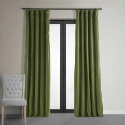 Flash Sale 🎉 Exclusive Fabrics Signature Blackout Velvet Curtain (1 Panel) Cabernet 😍 -Exclusive Fabrics SHOP Exclusive Fabrics Signature Blackout Velvet Curtain 281 Panel29 4