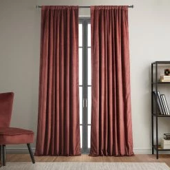 Flash Sale 🎉 Exclusive Fabrics Signature Blackout Velvet Curtain (1 Panel) Cabernet 😍 -Exclusive Fabrics SHOP Exclusive Fabrics Signature Blackout Velvet Curtain 281 Panel29 5