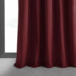 Flash Sale 🧨 Exclusive Fabrics Signature Burgundy Velvet Blackout Curtain (1 Panel) 😍 -Exclusive Fabrics SHOP Exclusive Fabrics Signature Burgundy Velvet Blackout Curtain 281 Panel29 6