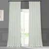 Budget 🛒 Exclusive Fabrics Signature Cream Faux Silk Taffeta Curtain (1 Panel) 🧨 -Exclusive Fabrics SHOP Exclusive Fabrics Signature Cream Faux Silk Taffeta Curtain Panel