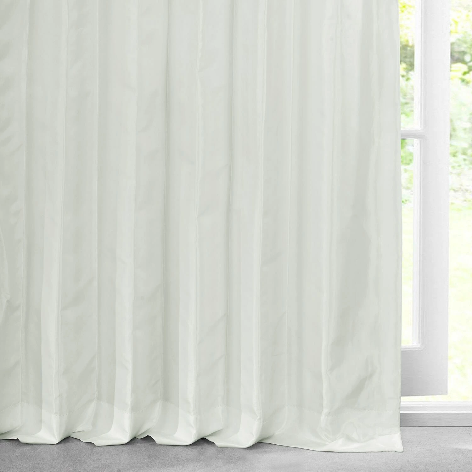 Budget ๐ Exclusive Fabrics Signature Cream Faux Silk Taffeta Curtain (1 Panel) ๐งจ 7 Budget ๐ Exclusive Fabrics Signature Cream Faux Silk Taffeta Curtain (1 Panel) ๐งจ - Image 5