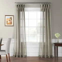 Discount 🔥 Exclusive Fabrics Signature Double Layer Sheer Curtain Panel (1 Panel) Off White ❤️ -Exclusive Fabrics SHOP Exclusive Fabrics Signature Double Layer Sheer Curtain Panel 4120719d 131d 462c 8155 81d325f585ac