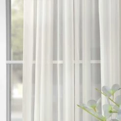 Outlet ⌛ Exclusive Fabrics Signature Extra Wide Sheer Curtain Panel (1 Panel) White 🌟 -Exclusive Fabrics SHOP Exclusive Fabrics Signature Extra Wide Sheer Curtain Panel 31428fba 9159 4104 9bad ad9225b545af