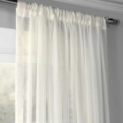 Outlet ⌛ Exclusive Fabrics Signature Extra Wide Sheer Curtain Panel (1 Panel) White 🌟 -Exclusive Fabrics SHOP Exclusive Fabrics Signature Extra Wide Sheer Curtain Panel 34084b1f 6596 4021 99d5 2471a59af982
