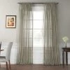 Outlet ⌛ Exclusive Fabrics Signature Extra Wide Sheer Curtain Panel (1 Panel) White 🌟