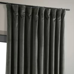 Budget 🤩 Exclusive Fabrics Signature Extra Wide Blackout Velvet Curtain (1 Panel) Blackforest Green 🌟 -Exclusive Fabrics SHOP Exclusive Fabrics Signature Extrawide Blackout Velvet Curtain 281 Panel29 2