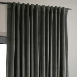 Budget 🤩 Exclusive Fabrics Signature Extra Wide Blackout Velvet Curtain (1 Panel) Blackforest Green 🌟 -Exclusive Fabrics SHOP Exclusive Fabrics Signature Extrawide Blackout Velvet Curtain 281 Panel29 4
