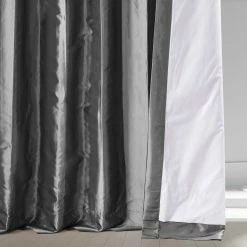 Top 10 👏 Exclusive Fabrics Signature Faux Silk Taffeta Hotel Blackout Curtain (1 Panel) Tablet Grey 👍 -Exclusive Fabrics SHOP Exclusive Fabrics Signature Faux Silk Taffeta Hotel Blackout Curtain 10