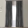 Top 10 👏 Exclusive Fabrics Signature Faux Silk Taffeta Hotel Blackout Curtain (1 Panel) Tablet Grey 👍 -Exclusive Fabrics SHOP Exclusive Fabrics Signature Faux Silk Taffeta Hotel Blackout Curtain