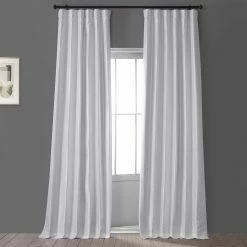 Top 10 👏 Exclusive Fabrics Signature Faux Silk Taffeta Hotel Blackout Curtain (1 Panel) Tablet Grey 👍 -Exclusive Fabrics SHOP Exclusive Fabrics Signature Faux Silk Taffeta Hotel Blackout Curtain 2