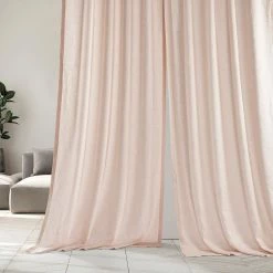 Wholesale ⭐ Exclusive Fabrics Signature French Linen Sheer Curtain (1 Panel) Cherry Blossom Pink 🤩 -Exclusive Fabrics SHOP Exclusive Fabrics Signature French Linen Sheer Curtain 281 Panel29 7