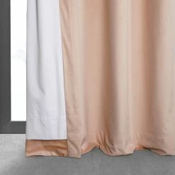 Wholesale 😉 Exclusive Fabrics Signature Grommet Velvet Blackout Curtain (1 Panel) Neutral Ground 👍 -Exclusive Fabrics SHOP Exclusive Fabrics Signature Grommet Velvet Blackout Curtain 281 Panel29 9