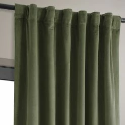 Wholesale 🛒 Exclusive Fabrics Signature Hunter Green Velvet Blackout Curtain (1 Panel) ❤️ -Exclusive Fabrics SHOP Exclusive Fabrics Signature Hunter Green Velvet Blackout Curtain 281 Panel29 5