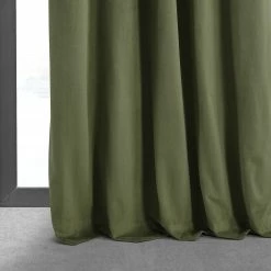 Wholesale 🛒 Exclusive Fabrics Signature Hunter Green Velvet Blackout Curtain (1 Panel) ❤️ -Exclusive Fabrics SHOP Exclusive Fabrics Signature Hunter Green Velvet Blackout Curtain 281 Panel29 6