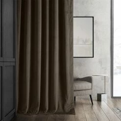 Promo 🎉 Exclusive Fabrics Signature Java Blackout Velvet Curtain (1 Panel) 🔥 -Exclusive Fabrics SHOP Exclusive Fabrics Signature Java Blackout Velvet Curtain 281 Panel29 2