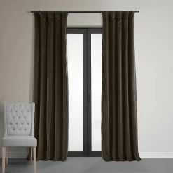 Exclusive Fabrics SHOP 19 Promo ๐ Exclusive Fabrics Signature Java Blackout Velvet Curtain (1 Panel) ๐ฅ