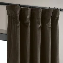 Promo 🎉 Exclusive Fabrics Signature Java Blackout Velvet Curtain (1 Panel) 🔥 -Exclusive Fabrics SHOP Exclusive Fabrics Signature Java Blackout Velvet Curtain 281 Panel29 3