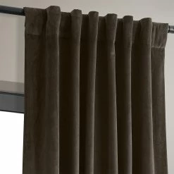 Promo 🎉 Exclusive Fabrics Signature Java Blackout Velvet Curtain (1 Panel) 🔥 -Exclusive Fabrics SHOP Exclusive Fabrics Signature Java Blackout Velvet Curtain 281 Panel29 5