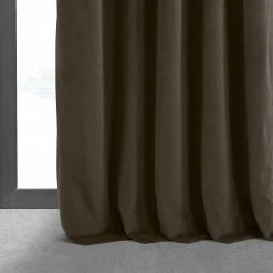 Promo 🎉 Exclusive Fabrics Signature Java Blackout Velvet Curtain (1 Panel) 🔥 -Exclusive Fabrics SHOP Exclusive Fabrics Signature Java Blackout Velvet Curtain 281 Panel29 6
