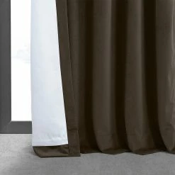 Promo 🎉 Exclusive Fabrics Signature Java Blackout Velvet Curtain (1 Panel) 🔥 -Exclusive Fabrics SHOP Exclusive Fabrics Signature Java Blackout Velvet Curtain 281 Panel29 8