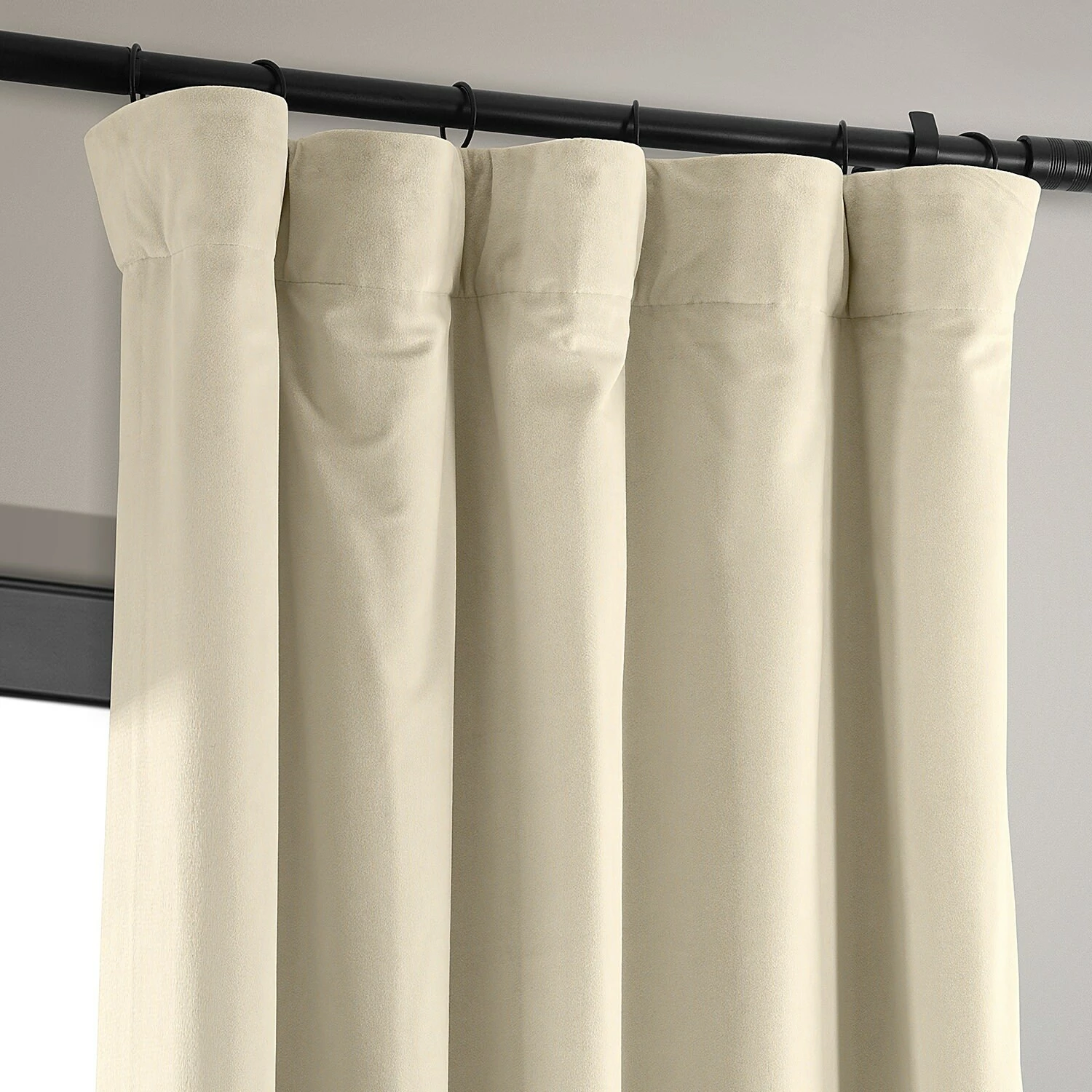 Best deal 🔔 Exclusive Fabrics Signature Light Beige Velvet Curtain (1 Panel) Alabaster Beige ✔️ 6 Best deal 🔔 Exclusive Fabrics Signature Light Beige Velvet Curtain (1 Panel) Alabaster Beige ✔️ - Image 4
