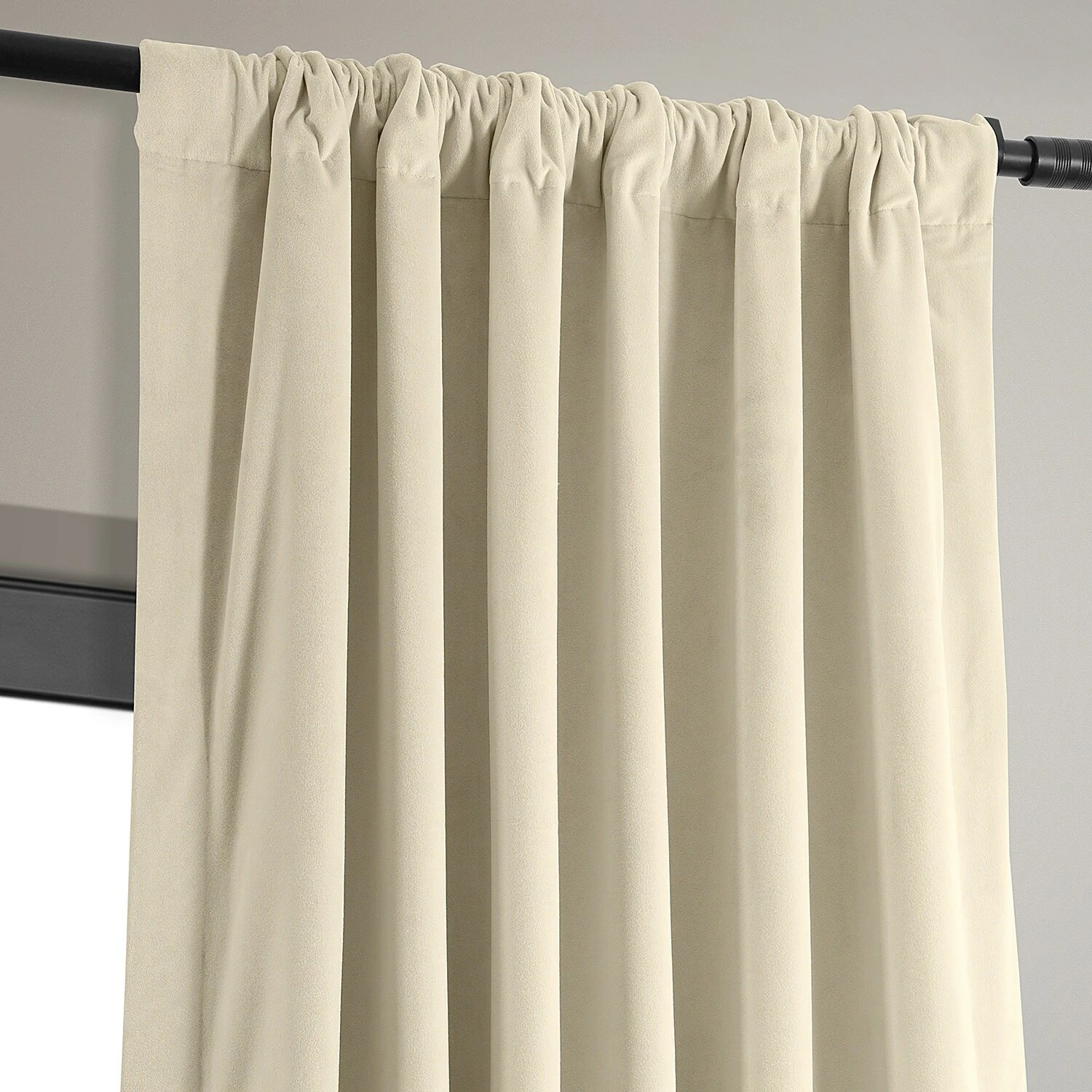 Best deal 🔔 Exclusive Fabrics Signature Light Beige Velvet Curtain (1 Panel) Alabaster Beige ✔️ 7 Best deal 🔔 Exclusive Fabrics Signature Light Beige Velvet Curtain (1 Panel) Alabaster Beige ✔️ - Image 5