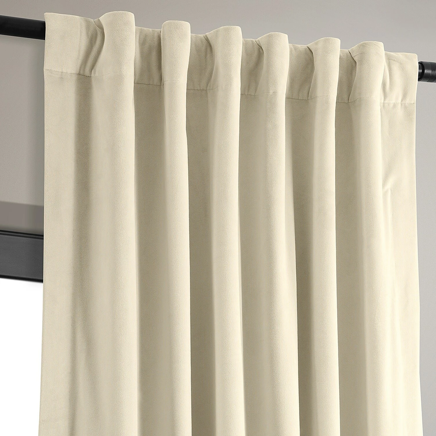 Best deal 🔔 Exclusive Fabrics Signature Light Beige Velvet Curtain (1 Panel) Alabaster Beige ✔️ 8 Best deal 🔔 Exclusive Fabrics Signature Light Beige Velvet Curtain (1 Panel) Alabaster Beige ✔️ - Image 6