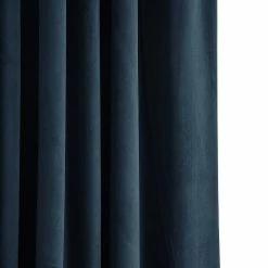 Deals 💯 Exclusive Fabrics Signature Midnight Blue Velvet Blackout Curtain Panel 🥰 -Exclusive Fabrics SHOP Exclusive Fabrics Signature Midnight Blue Velvet Blackout Single Curtain 281 Panel29 7