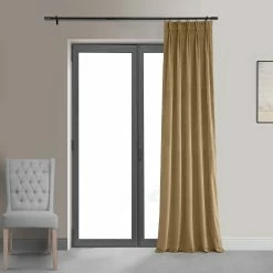 Wholesale 🎁 Exclusive Fabrics Signature Pleated Blackout Velvet Curtain (1 Panel) Porcelain White ✔️ -Exclusive Fabrics SHOP Exclusive Fabrics Signature Pleated Blackout Velvet Curtain 281 Panel29 10