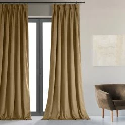 Wholesale 🎁 Exclusive Fabrics Signature Pleated Blackout Velvet Curtain (1 Panel) Porcelain White ✔️ -Exclusive Fabrics SHOP Exclusive Fabrics Signature Pleated Blackout Velvet Curtain 281 Panel29 11