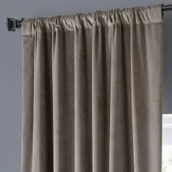 Discount 😀 Exclusive Fabrics Signature Plush Velvet Hotel Blackout Curtain (1 Panel) Sweet And Spicy Rum ⌛ -Exclusive Fabrics SHOP Exclusive Fabrics Signature Plush Velvet Hotel Blackout Curtain 7