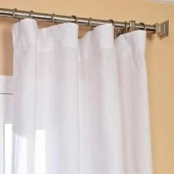Discount 🤩 Exclusive Fabrics Signature Purity White French Linen Sheer Curtain Panel ⭐ -Exclusive Fabrics SHOP Exclusive Fabrics Signature Purity White French Linen Sheer Curtain Panel 1fdd053b 97c2 4c5a 923d c28d1271499c