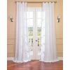 Discount 🤩 Exclusive Fabrics Signature Purity White French Linen Sheer Curtain Panel ⭐