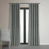Best Sale 🛒 Exclusive Fabrics Signature Silver Grey Blackout Velvet Curtain Panel ✨ -Exclusive Fabrics SHOP Exclusive Fabrics Signature Silver Grey Blackout Velvet Curtain 281 Panel29