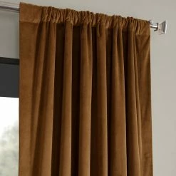 Promo 🥰 Exclusive Fabrics Signature Velvet 108-inch Blackout Curtain (1 Panel) Everglade Teal 👍 -Exclusive Fabrics SHOP Exclusive Fabrics Signature Velvet 108 inch Blackout Curtain Panel 2