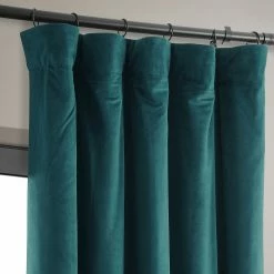 Best Sale ⭐ Exclusive Fabrics Signature Velvet 120-inch Blackout Curtain (1 Panel) Aqua Mist 🎁 -Exclusive Fabrics SHOP Exclusive Fabrics Signature Velvet 120 inch Blackout Curtain 281 Panel29 5