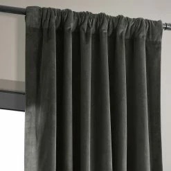Promo 😍 Exclusive Fabrics Signature Velvet 96-inch Blackout Curtain (1 Panel) Everglade Teal ✨ -Exclusive Fabrics SHOP Exclusive Fabrics Signature Velvet 96 inch Blackout Curtain 281 Panel29 6