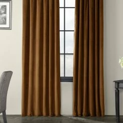 Promo 😍 Exclusive Fabrics Signature Velvet 96-inch Blackout Curtain (1 Panel) Everglade Teal ✨ -Exclusive Fabrics SHOP Exclusive Fabrics Signature Velvet 96 inch Blackout Curtain Panel 5