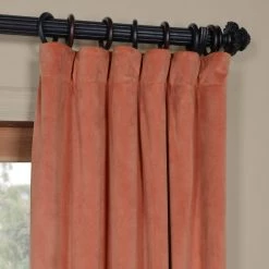 Discount ⌛ Exclusive Fabrics Signature Velvet Blackout Curtain (1 Panel) Reflection Grey 🔥 -Exclusive Fabrics SHOP Exclusive Fabrics Signature Velvet Blackout Curtain Panel 1