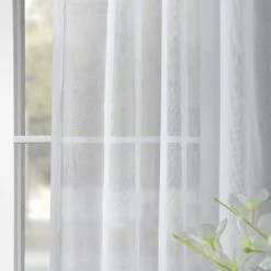Brand new 🥰 Exclusive Fabrics Signature White Double Layer Sheer Curtain Panel (1 Panel) 🎁 -Exclusive Fabrics SHOP Exclusive Fabrics Signature White Double Layer Sheer Curtain Panel 77e42333 a4e9 45cb 9e91 4f349270be16
