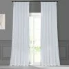 Discount ❤️ Exclusive Fabrics Signature White Faux Silk Curtain (1 Panel) ✨ -Exclusive Fabrics SHOP Exclusive Fabrics Signature White Faux Silk Curtain Panel