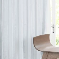 Discount ❤️ Exclusive Fabrics Signature White Faux Silk Curtain (1 Panel) ✨ -Exclusive Fabrics SHOP Exclusive Fabrics Signature White Faux Silk Curtain Panel 5
