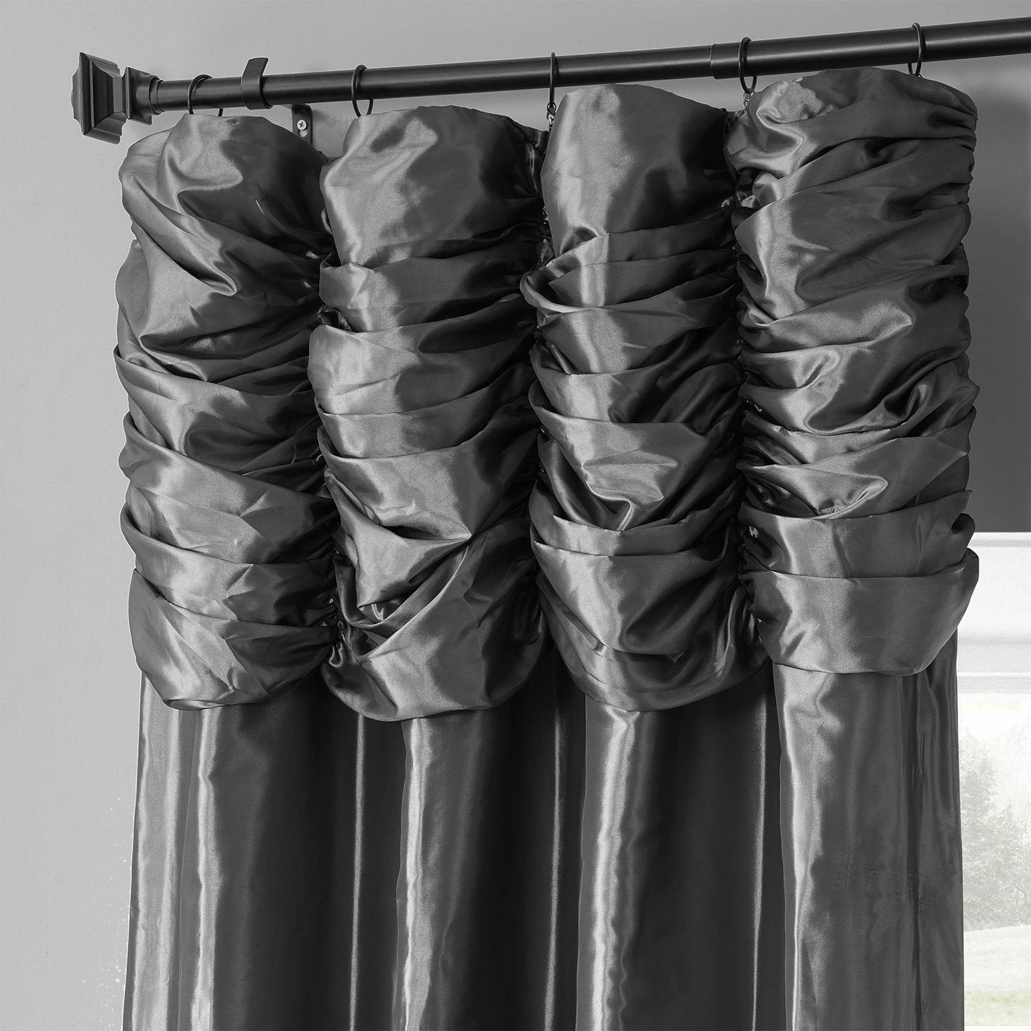 Cheap ๐ Exclusive Fabrics Single Ruched Faux Solid Taffeta Curtain (1 Panel) Mushroom ๐ฅ 14 Cheap ๐ Exclusive Fabrics Single Ruched Faux Solid Taffeta Curtain (1 Panel) Mushroom ๐ฅ - Image 12
