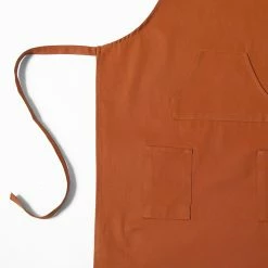 Best reviews of ✔️ Exclusive Fabrics Solid Cotton Apron - 27 X 34 Bombay Rust ✔️ -Exclusive Fabrics SHOP Exclusive Fabrics Solid Cotton Apron 7