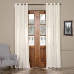 Best reviews of 😍 Exclusive Fabrics Solid Cotton Grommet Curtain (1 Panel) Mountain Moss 👍