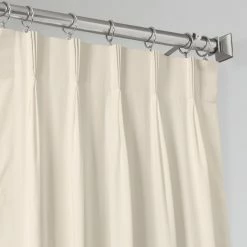 Hot Sale ✔️ Exclusive Fabrics Solid Cotton Pleated Curtain (1 Panel) White ✔️ -Exclusive Fabrics SHOP Exclusive Fabrics Solid Cotton Pleated Curtain 721f9e52 f106 4aef b540 eaa2cf4b70aa