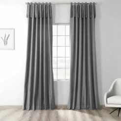Budget ⌛ Exclusive Fabrics Solid Cotton Tie-Top Curtain (1 Panel) White 💯 -Exclusive Fabrics SHOP Exclusive Fabrics Solid Cotton Tie Top Single Curtain Panel 393a4c73 748c 4eba 8450 03b4cdea05e4